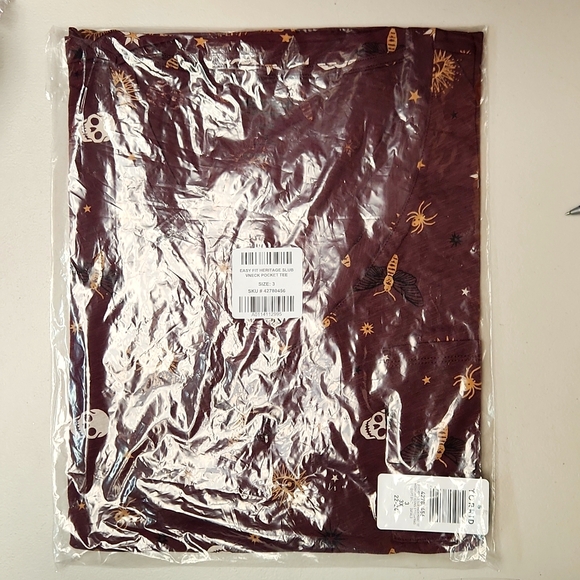 ❤️NWT VINTAGE TORRID SKULL PRINT POCKET TEE - SOFT COTTON - HALLOWEEN PLUS SIZE - Picture 6 of 14